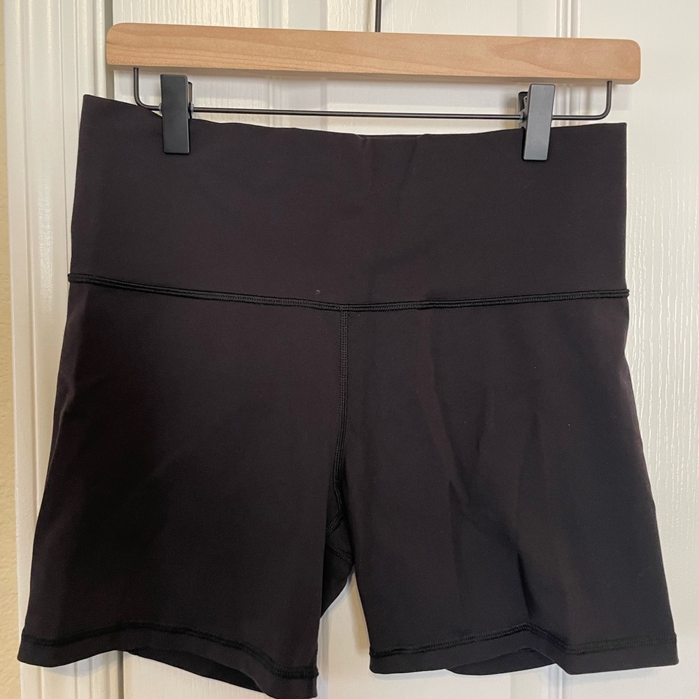 Black Lululemon wunder under shorts. Great for yoga!  Size 8
